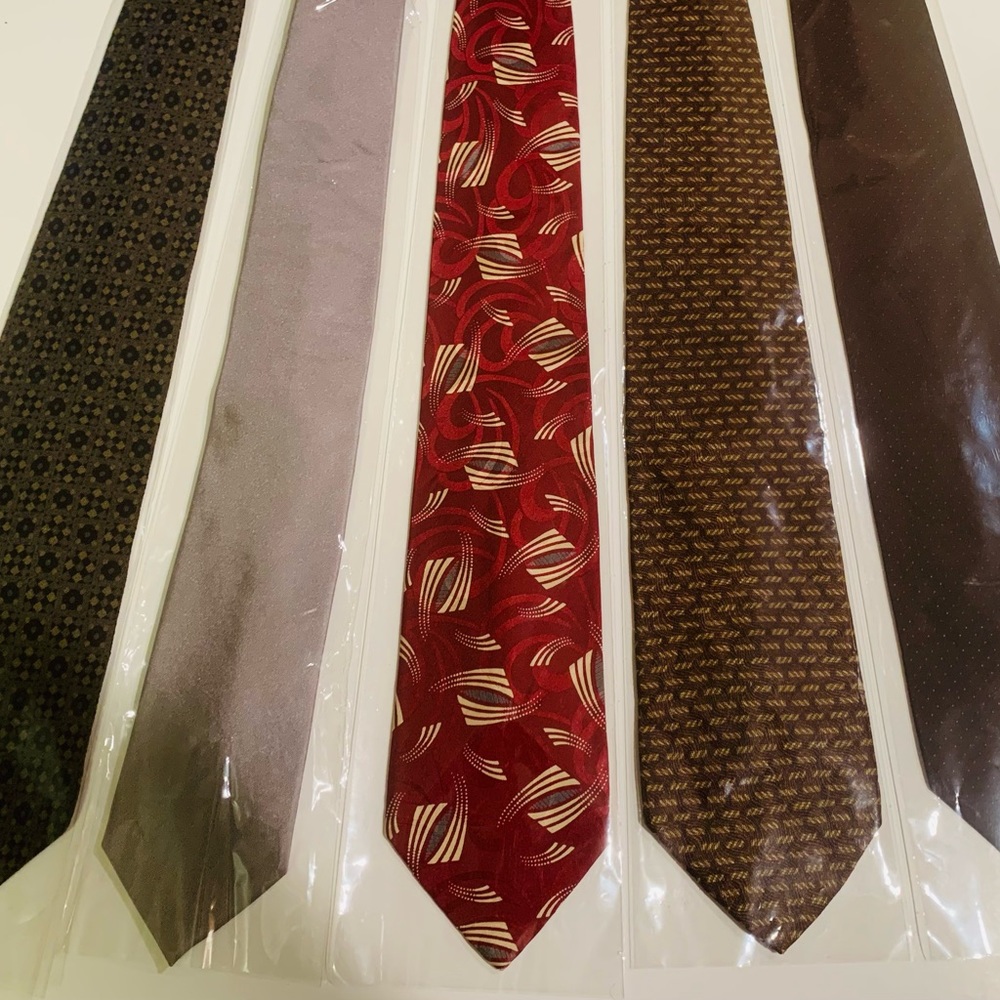 Vintage Alfani neckties.  Set of five.  New or nearly new.